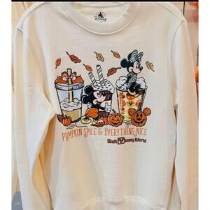 Disney Parks Pumpkin Spice and Everything Nice Pullover Sweatshirt